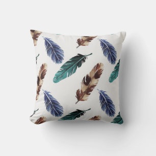 Hand painted watercolor seamless pattern with colo cushion