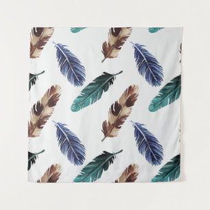 Hand painted watercolor seamless pattern with colo tapestry