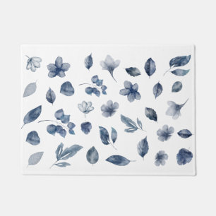 Hand Painted Watercolour Elements in Autumn Colour Doormat