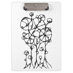 Hand Painting - Abstract Tree Group 1 + 2 Clipboard