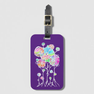Hand Painting - Abstract Tree Group 4 Luggage Tag