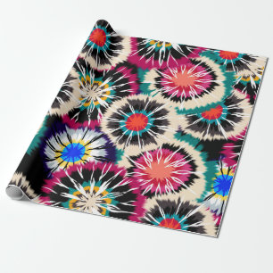Hand Painting Abstract Watercolor Seamless Shibori Wrapping Paper
