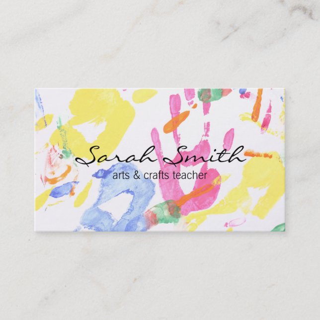 Hand Painting II (variation) Business Card (Front)