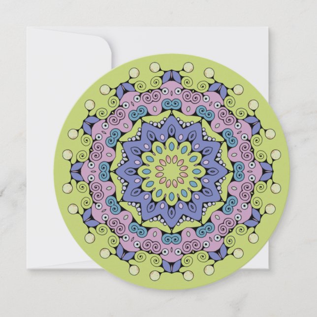 Hand Painting Mandala Clock Face 2 (Front)