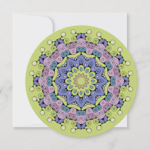 Hand Painting Mandala Clock Face 2