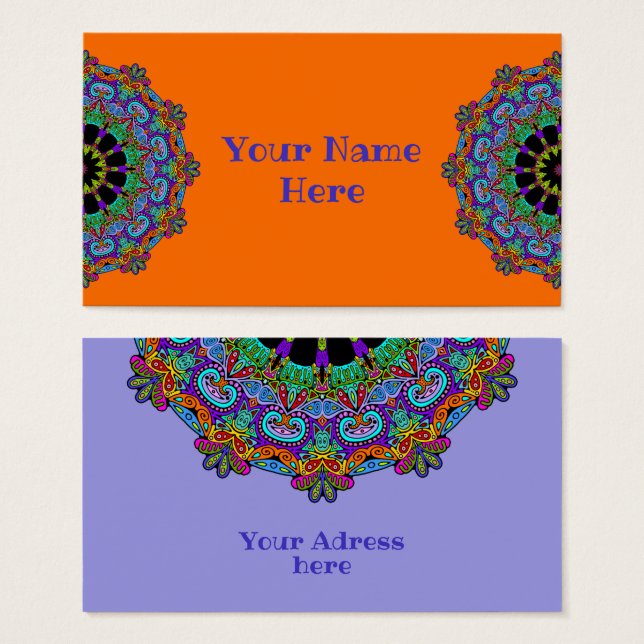 Hand Painting Mandala Clock Face 24 (Front & Back)