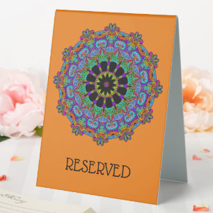 Hand Painting Mandala Clock Face 24