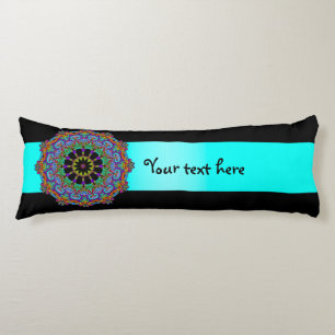 Hand Painting Mandala Clock Face 24 Body Cushion