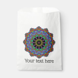 Hand Painting Mandala Clock Face 24 Favour Bags