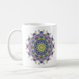 Hand Painting Mandala Clock Face 2 Coffee Mug