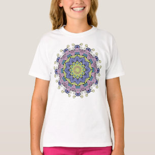 Hand Painting Mandala Clock Face 2 T-Shirt