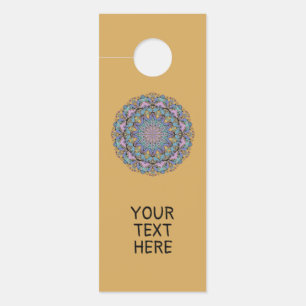 Hand Painting Mandala Clock Face 3 Door Hanger