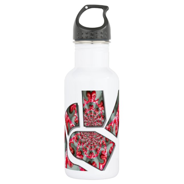 Hand peace sign 532 ml water bottle (Front)