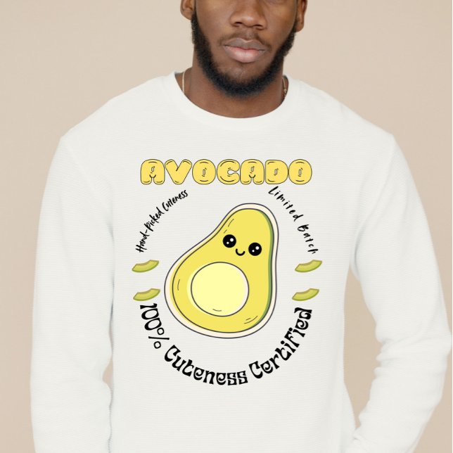 Hand-picked Avocado Fruit Label  Sweatshirt (Creator Uploaded)