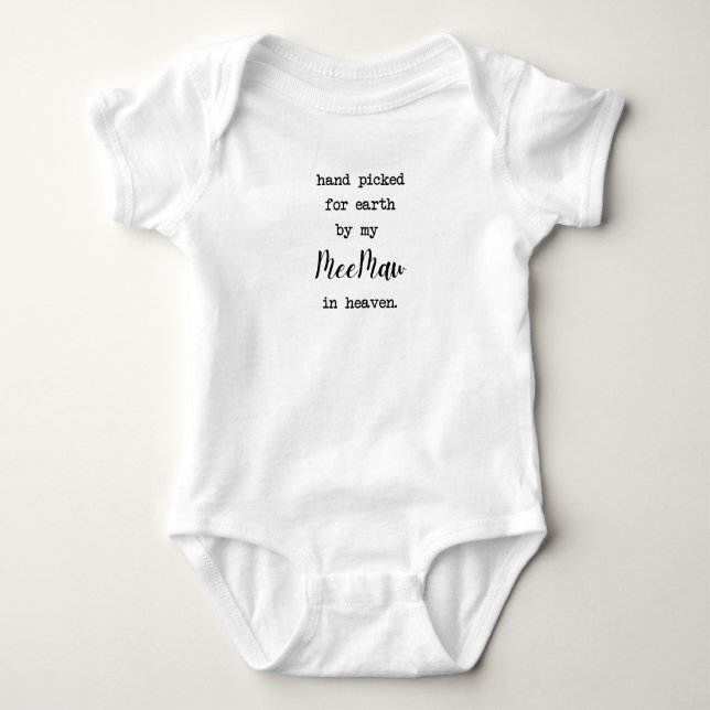 Hand Picked For Earth Baby Bodysuit (Front)
