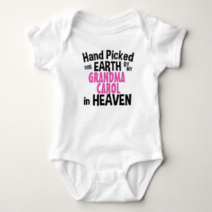 Hand Picked For Earth by My Personalised Baby Bodysuit