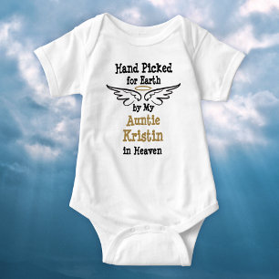 Hand Picked for Earth by My ... with Halo Baby Bodysuit