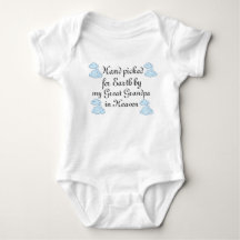 'Hand Picked For Earth...'Slogan baby