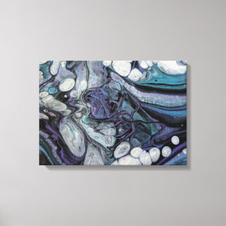 Hand Poured Acrylic Design 12 x 12 Print Canvas