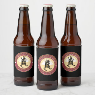 Hand Pressed Homemade Apple Cider Template Beer Bottle Label