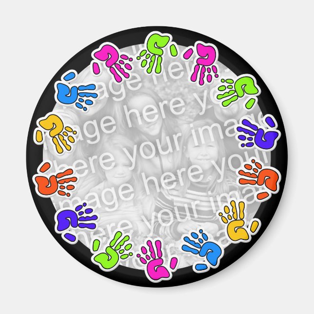 Hand Print Border Magnet (Front)