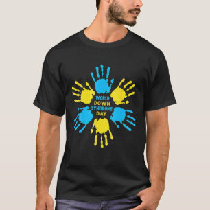 Hand Print World Down Syndrome Day T-Shirt