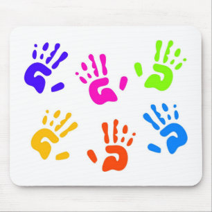 Hand Prints Mouse Mat