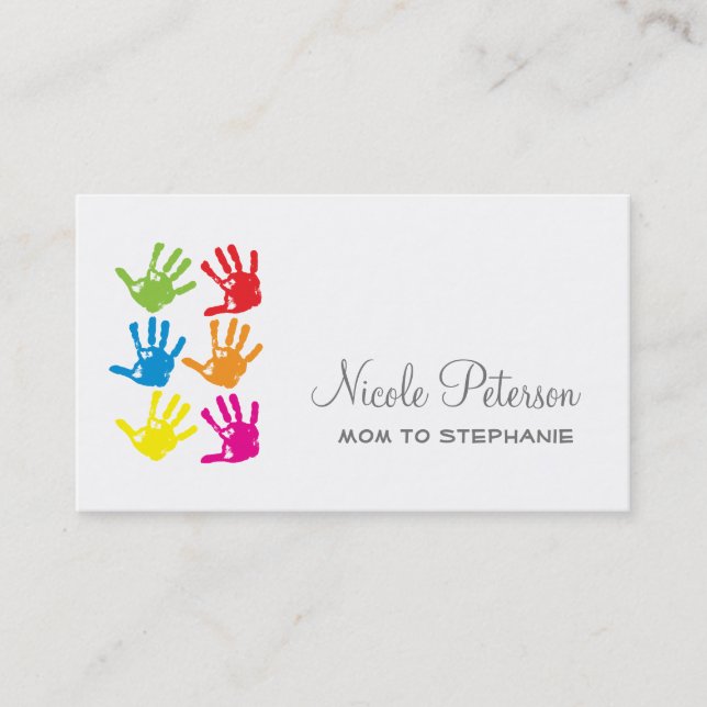Hand prints Mummy Card (Front)