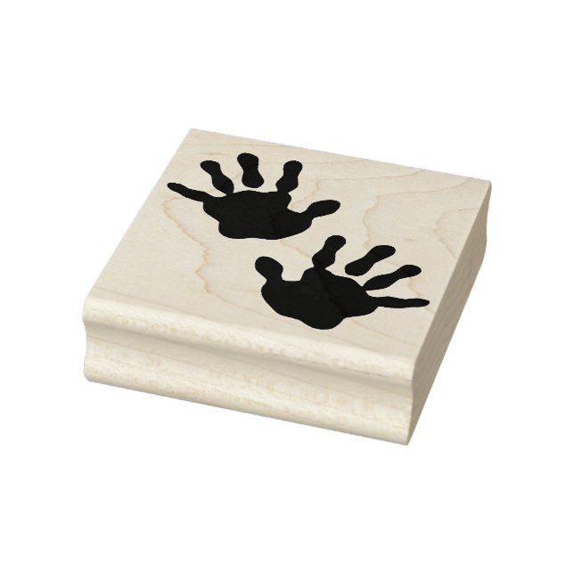 Hand Prints Rubber Stamp (Stamp)