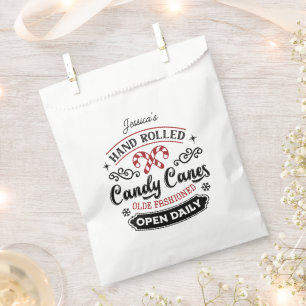 Hand Rolled Candy Cane   Farmhouse Favour Bags