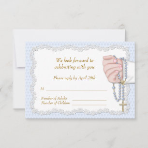 Hand Rosary Beads Blue RSVP