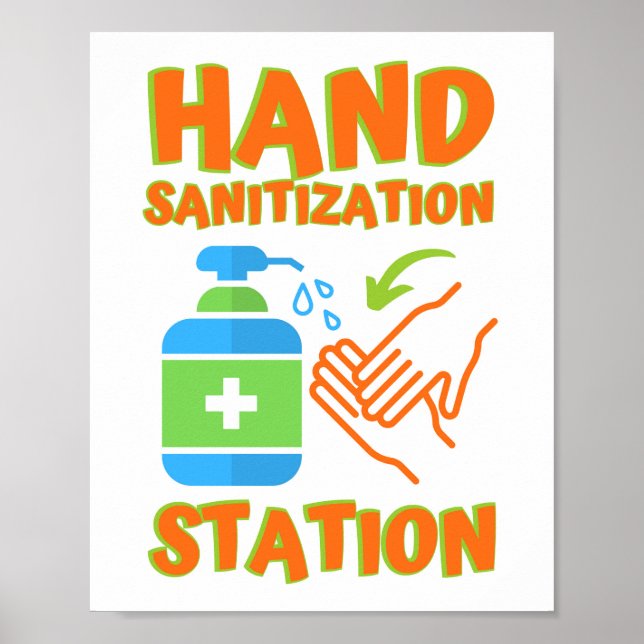 Hand Sanitization Station Poster (Front)