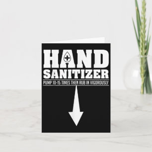 Hand Sanitizer Funny Sarcastic Adult Humor Dirty J Card