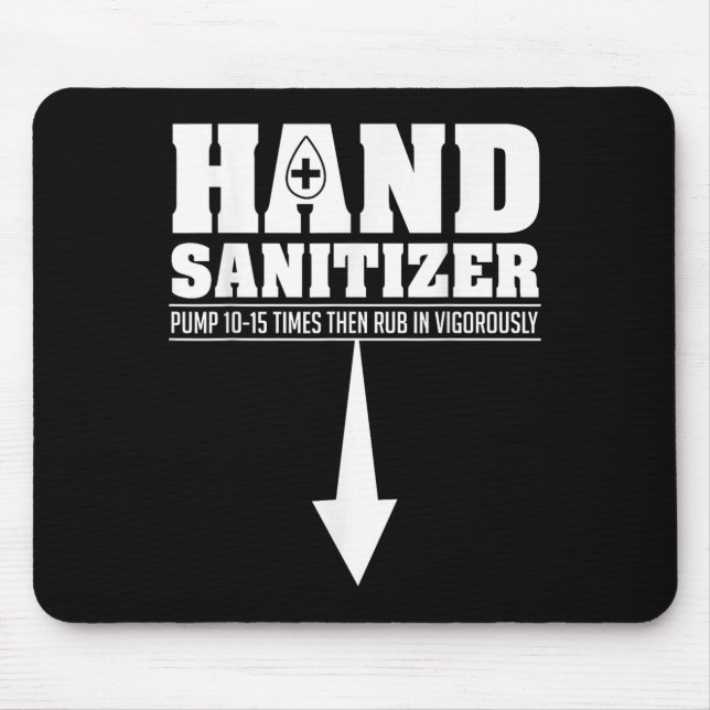 Hand Sanitizer Funny Sarcastic Adult Humour Dirty  Mouse Mat (Front)