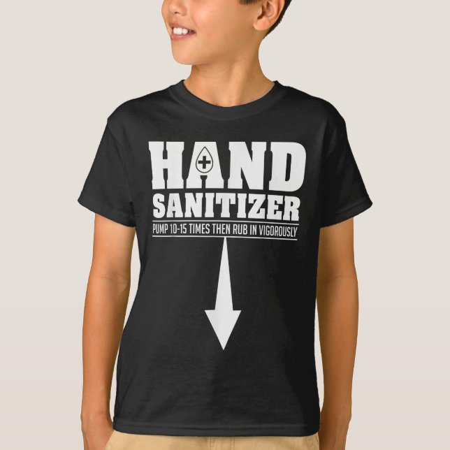 Hand Sanitizer Funny Sarcastic Adult Humour Dirty  T-Shirt (Front)