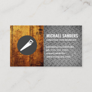 Hand Saw   Wood and Steel Business Card