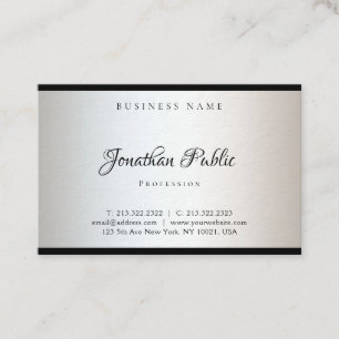 Hand Script Minimalistic Elegant Modern Template Business Card