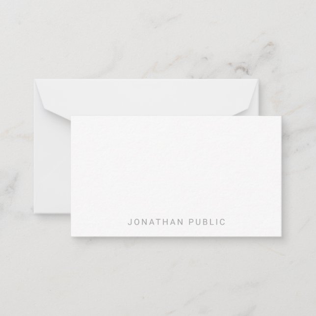 Hand Script Monogram Clean Template Minimalist (Front)