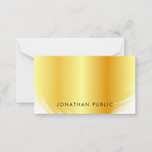 Hand Script Monogram Elegant Faux Gold Template