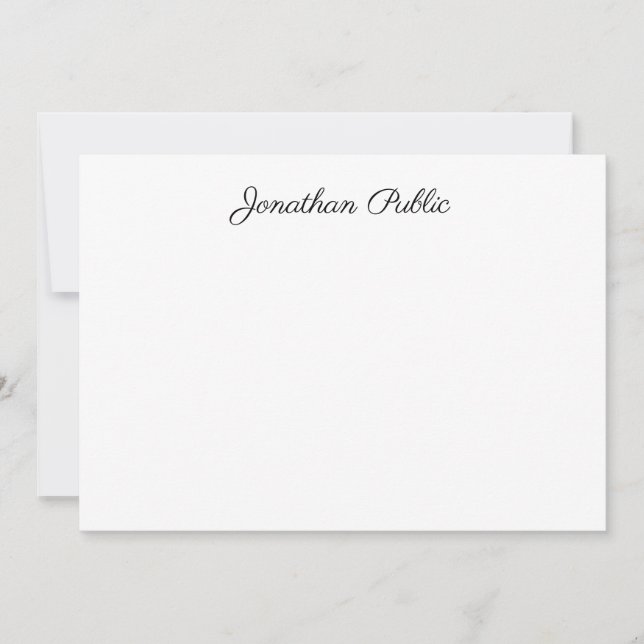 Hand Script Name Template Professional Trendy (Front)