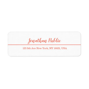 Hand Script Red White Template Christmas Return