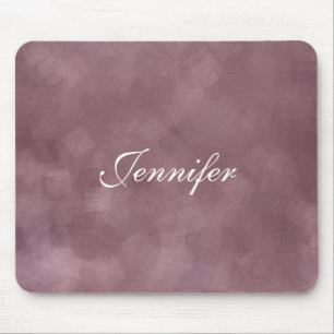 Hand Script Rose Gold Colour Trendy Modern Templat Mouse Mat