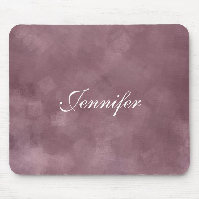 Hand Script Rose Gold Colour Trendy Modern Templat Mouse Mat (Front)