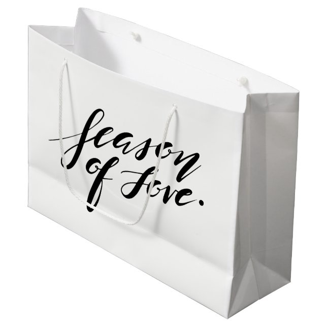 hand script season of love Gift Bag (Front Angled)