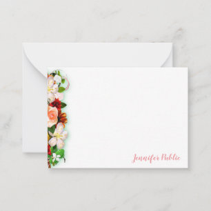 Hand Script Watercolor Floral Colourful Template