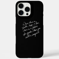 Hand-Scripted Faith Hope and Love Spiritual