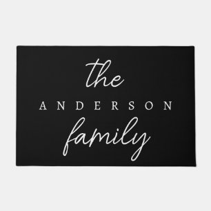 Hand Scripted Personalised Family Name Doormat
