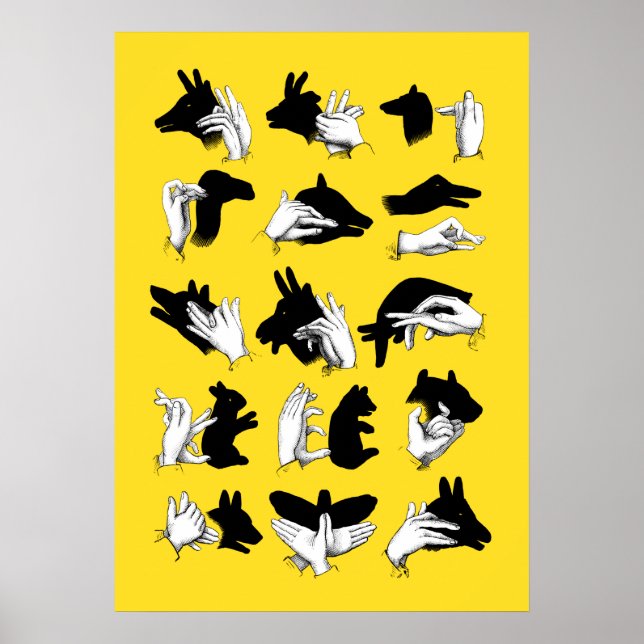 Hand shadows poster (Front)