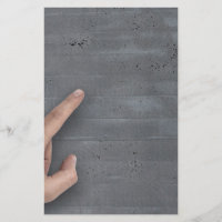 Hand showing concept on copy space template