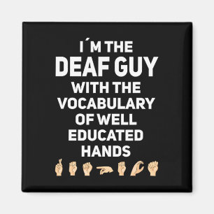 Hand Sign Language ASL Hand gesture deaf awareness Magnet
